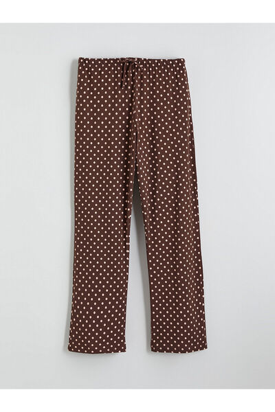 LC Waikiki Özmarka New Season Crew Neck Polka Dot Women's Pajama Set
