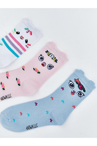 LC Waikiki Peak New Season Габи's Dollhouse Моделни момичешки чорапи, 3-пакет