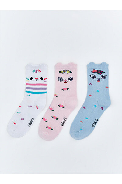 LC Waikiki Peak New Season Габи's Dollhouse Моделни момичешки чорапи, 3-пакет