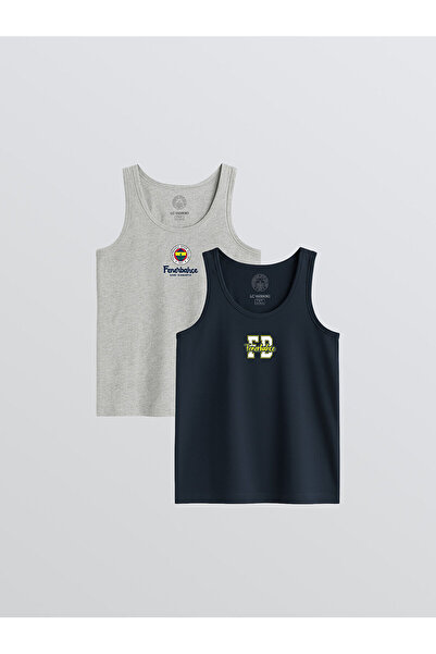 LC Waikiki Bisiklet Yaka Fenerbahçe Baskılı Erkek Çocuk Atlet