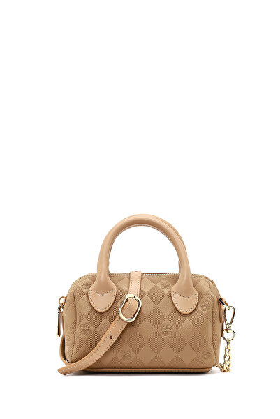 Derimod Women's Brown Long Strap Printed Mini Crossbody Bag 25Sbd200226