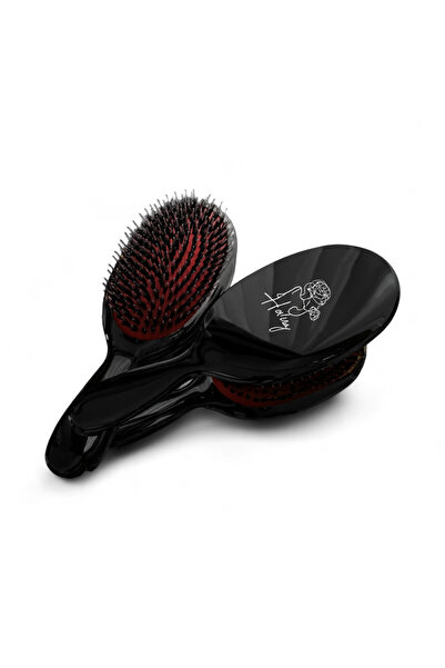 Hairy Brush Premium hairbrush with natural boar bristles and antistatic silicone, for all hair types