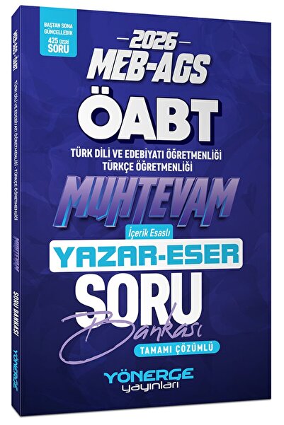 Yönerge Yayınları Yönerge 2026 ÖABT MEB-AGS Türk Dili Edebiyatı - Türkçe Öğre...