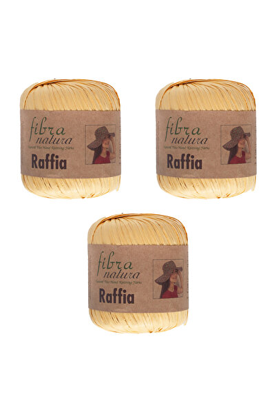 Fibra Natura Ράφια Χαρτί κορδόνι 3 τεμάχια σε συσκευασία