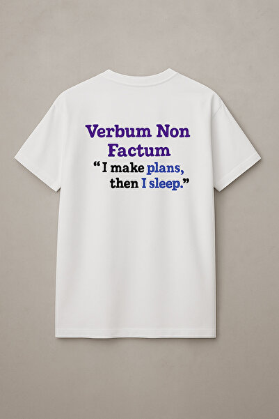 QUIRA “Verbum Non Factum” Premium Oversize Tişört