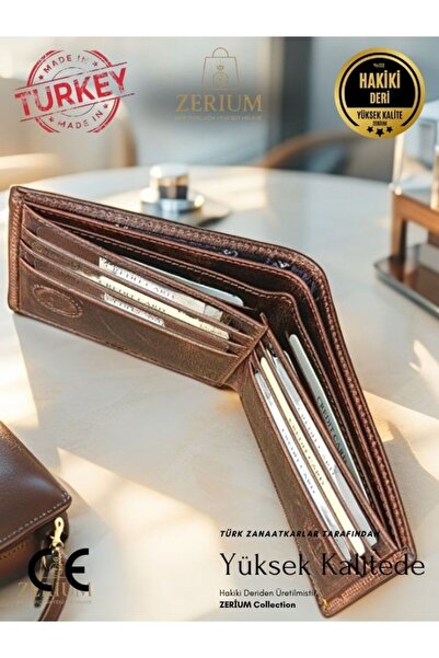 ZERİUM Genuine Leather Arven – Premium Genuine Leather Men's Wallet and Card Holder