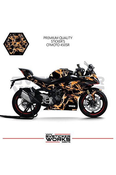 ARONA Cfmoto 450Sr Fairing Sticker Lightning Fairing Engine Fairing Model Rea...