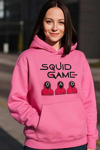 CLASSY.MODA Unisex με κουκούλα 3 Thread Ş επένδυση fleece Kangaroo Pocket Pla...