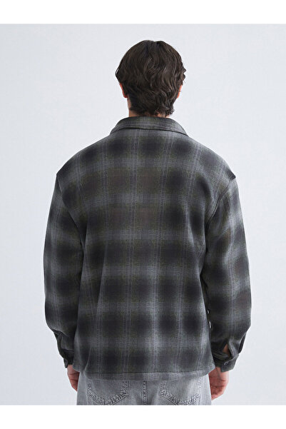 LC Waikiki Comfortable Fit Long Sleeve Plaid Men's Shirt Jacket