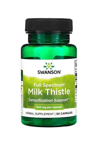 SWANSON كبسولات شوك الحليب كاملة الطيف 500 ملغ 30 كبسولة