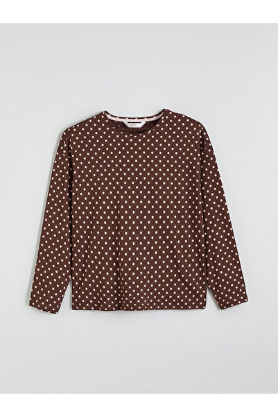 LC Waikiki Özmarka New Season Crew Neck Polka Dot Women's Pajama Set