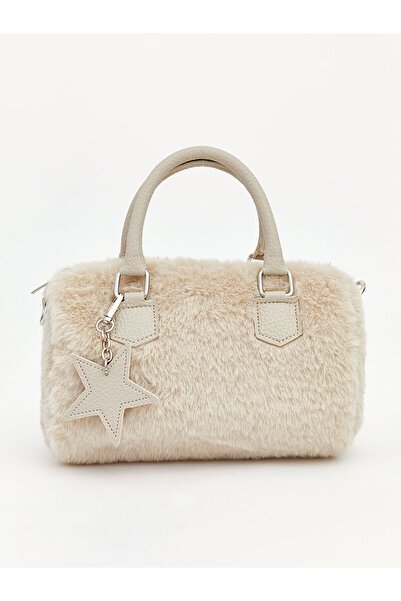 LC Waikiki Özmarka New Season Star Patterned Plush Women's Shoulder Bag