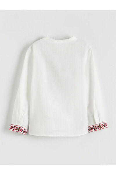 LC Waikiki LCW Kids Hakim Yaka Etnik Desenli Erkek Çocuk Gömlek