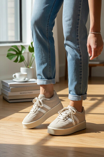 Sivarro Γυναικείο Sneaker Monte Premium Design - Μπεζ