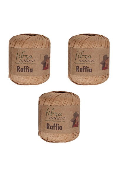 Fibra Natura Snur de hârtie rafie, pachet de 3