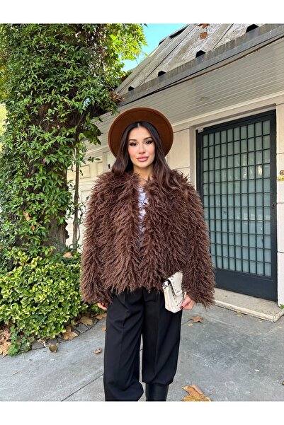 A&O Style Γυναικείο παλτό από εξαιρετικά μαλακή γούνα oversized