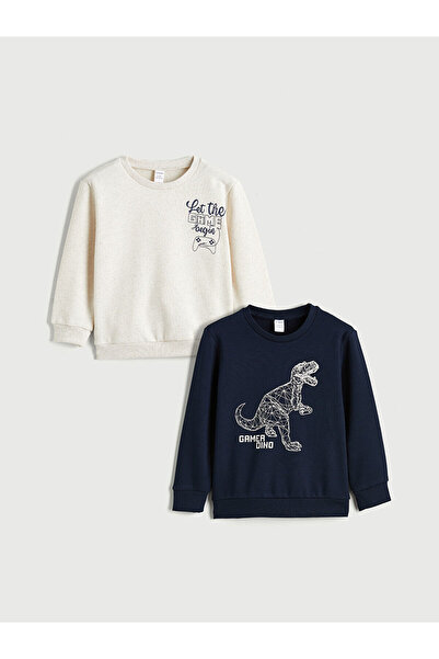 LC Waikiki Peak Нова колекция Печатна дебела мъжка блуза, 2 броя в пакет