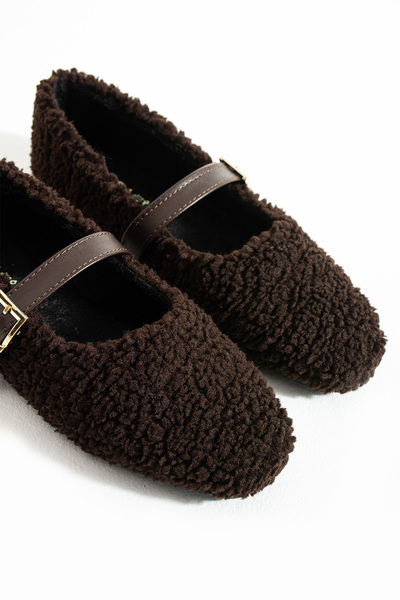 SUNSTEP Sheep Banded Daily Comfortable Women's Home Slippers