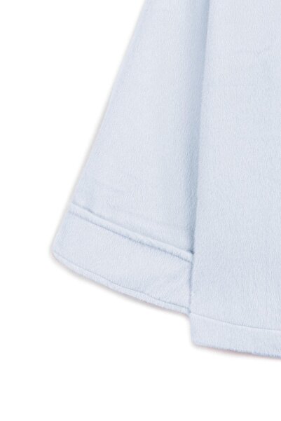 praye Side-Tied Faux Fur Gray