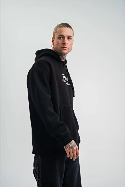 GENCULUS Polizei Premium Quality Hooded Digital Patch Weathirt Black