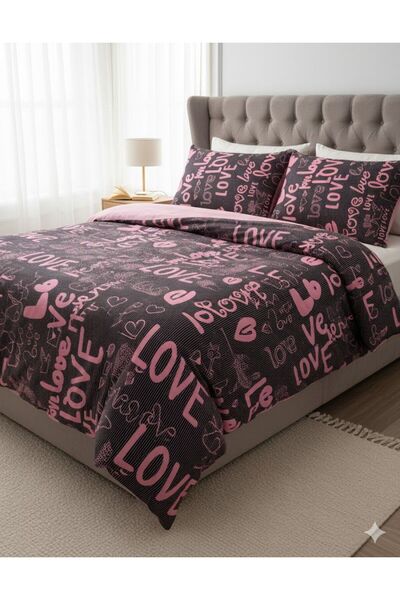 Belsina Home Single Person |   Love Pattern |   Quilt Cover & Duvet Cover |  ...
