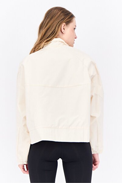 adidas Women Sportswear Fit Long Sleeve Outdoor Jacket, Cream