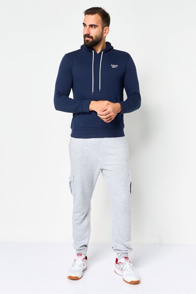 Reebok Men Sportswear Fit Long Sleeve Training Hoodies, Navy
