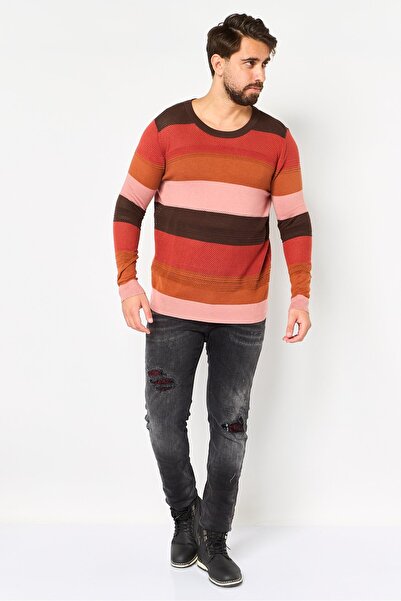 Market And Spruce Men Colorblock Long Sleeve Sweater, Multicolor