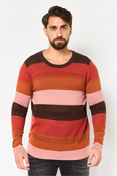 Market And Spruce Men Colorblock Long Sleeve Sweater, Multicolor
