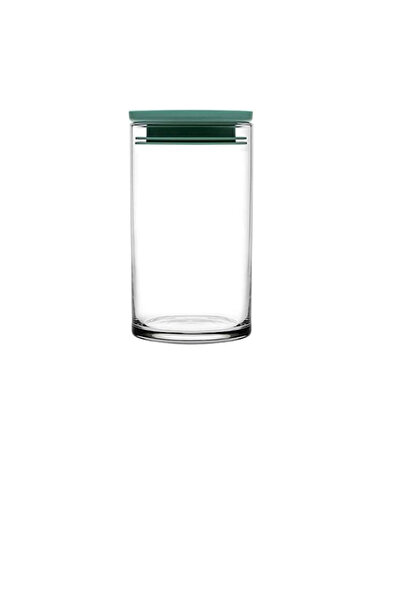 Paşabahçe Breakfast Club Jar with Green Lid 2-Pack 795 Cc