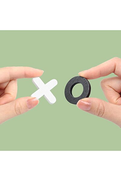 Other Tic Tac Toe Wooden Puzzle Game for Kids & Adults–Random Color, Size L (30x30cm)