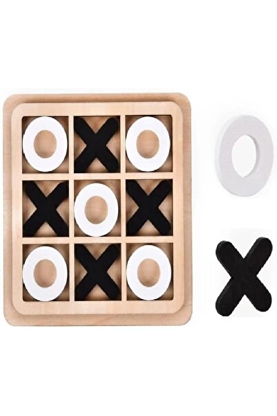 Other Tic Tac Toe Wooden Puzzle Game for Kids & Adults–Random Color, Size L (30x30cm)