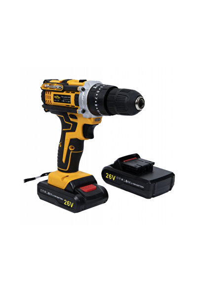 DDT Mustang Impact Drill and Driver, 26V, 2 Li-Ion Batteries
