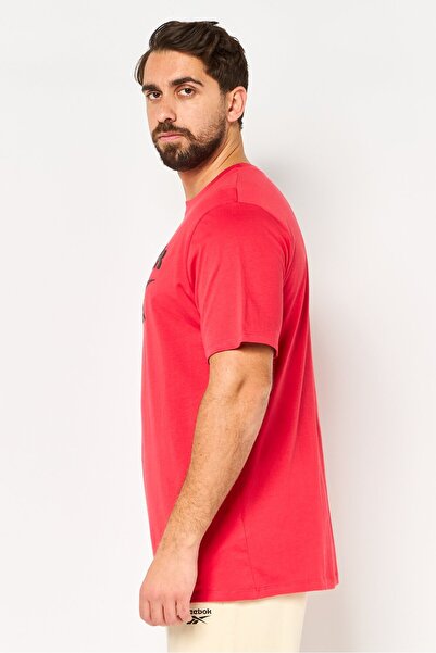Reebok Men Sportswear Fit Short Sleeve Outdoor T-Shirt, Red