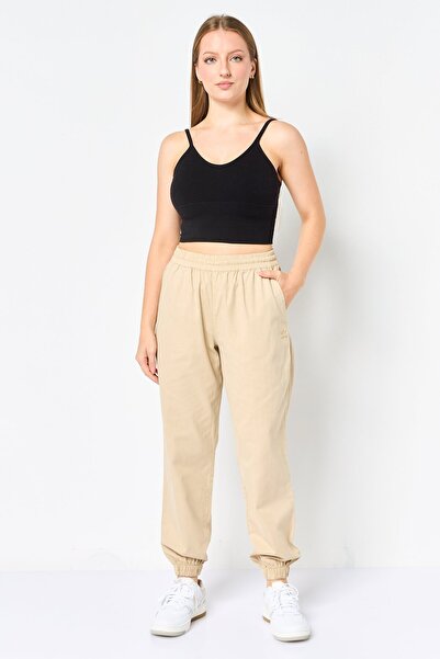 adidas Women Sportswear Fit Outdoor Sweatpants, Dark Beige