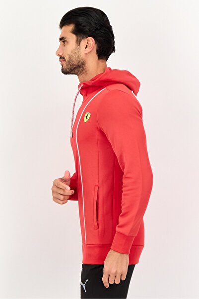 Puma x Scuderia Ferrari Men Sportswear Fit Long Sleeve Training Jackets, Red