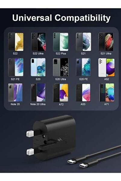 Generic 45W USB-C PD3.0 PPS Fast Charger with 1.5m USB-C Cable for Samsung & USB-C Devices