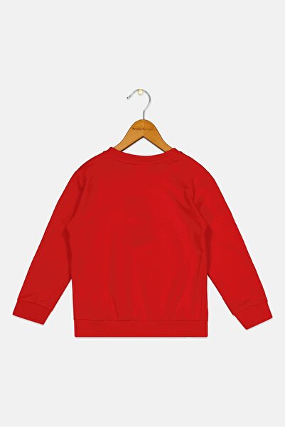 Disney Toddlers Boy Mickey And Friends Graphic Print Long Sleeve Sweatshirt, Red