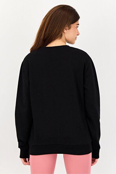 Ellesse Women Sportswear Fit Long Sleeve Outdoor Sweatshirt, Black