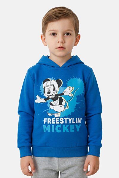 Disney Toddlers Boy Mickey And Friends Long Sleeve Hoodie, Blue