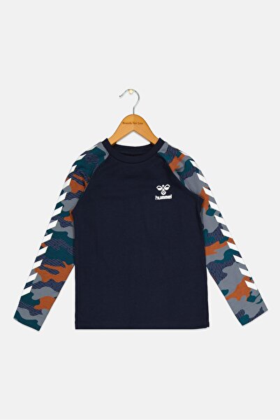 hummel Kids Boy Camouflage Long Sleeve Training Top, Multicolor