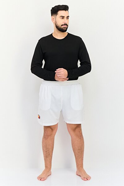 Ellesse Men Brand Logo Board Shorts, White