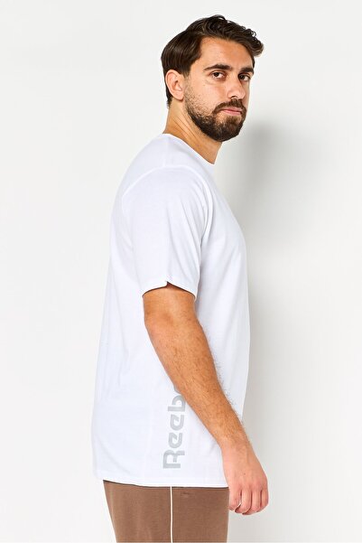 Reebok Men Sportswear Fit Short Sleeve Outdoor T-Shirt, White