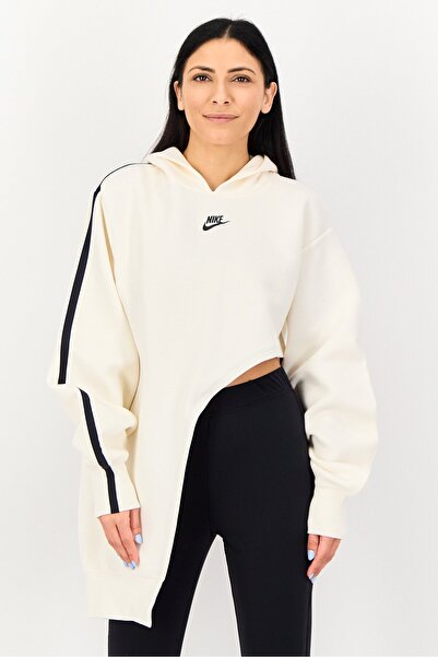 Nike Women Oversized Fit Long Sleeve Hoodies, White