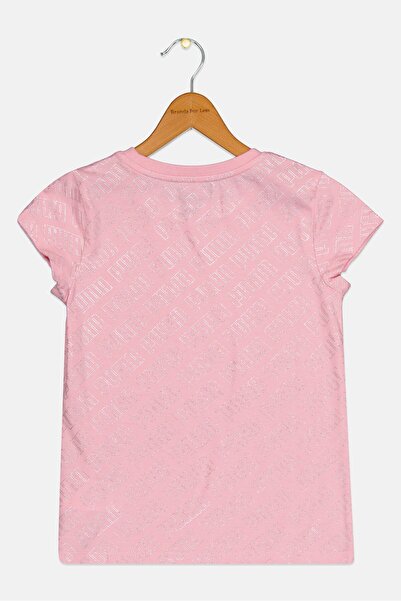 Puma Kids Girl Sportswear Fit Short Sleeve Outdoor T-Shirt, Pink