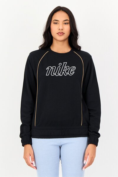 Nike Women Sportswear Fit Long Sleeve Outdoor Sweatshirt, Black