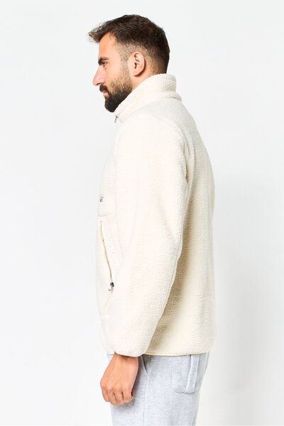 Reebok Men Sportswear Fit Long Sleeves Outdoor Jacket, Ivory