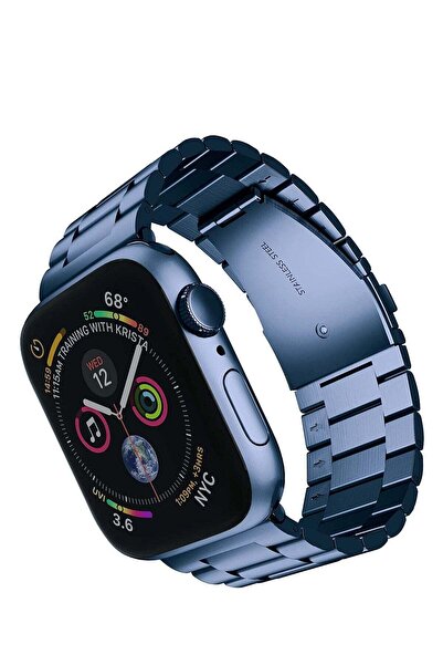 ARTCHE Generic Stainless Steel Watch Strap for Apple Watch (49/45/44/42mm) - Blue