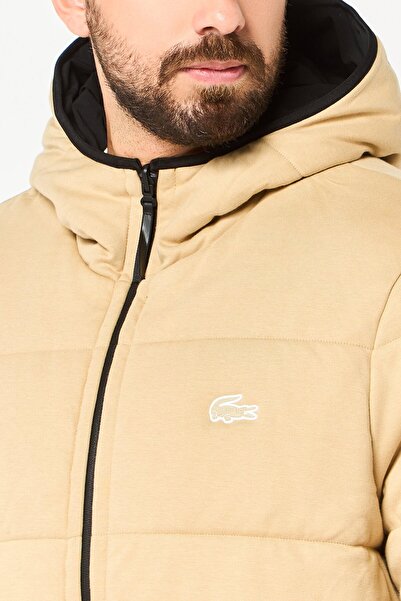 Lacoste Men Brand Logo Puffer Jacket, Beige