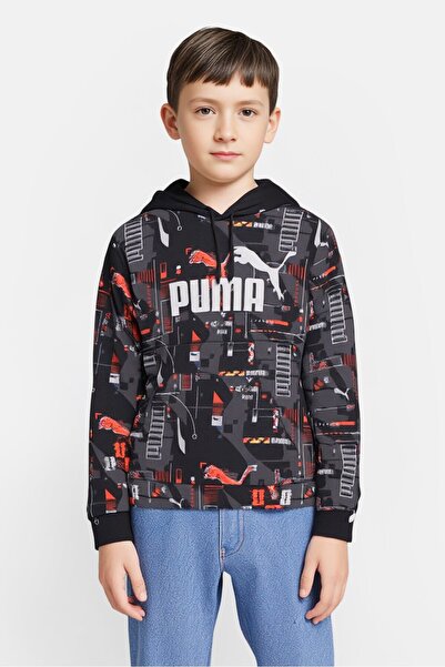 Puma هودي رياضي مناسب للأنشطة الخارجية للأولاد من كيدز، متعدد الألوان